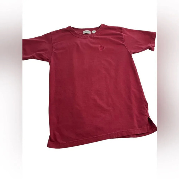Vintage‎ Men's Izod 100% Cotton Red Short Sleeve T-Shirt Size Medium - Picture 1 of 5